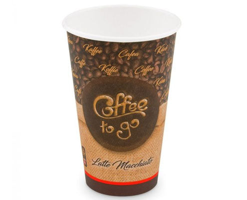 Mintás papírpohár 400 ml Coffee To Go 90 mm