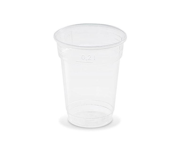 Műanyag 200 ml-es víztiszta shaker pohár 78 mm Fő kép