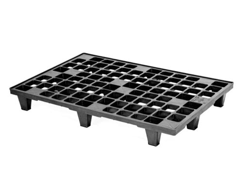 Műanyag fekete raklap 1200 x 800 x 135 mm Fő kép