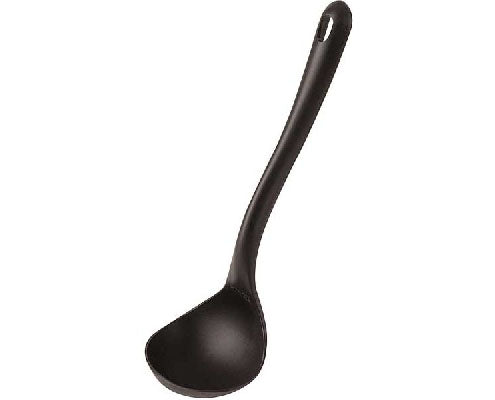 Műanyag (poliamid) fekete merőkanál 9 cm Fő kép
