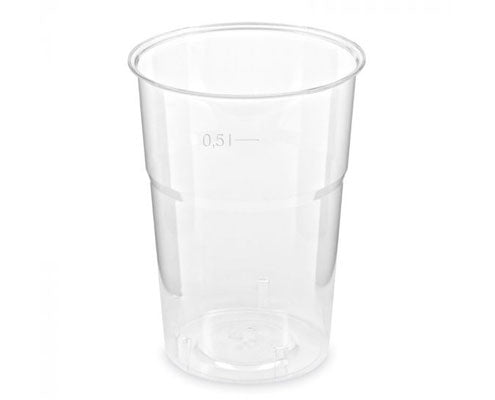 Műanyag prémium pohár 500 ml víztiszta