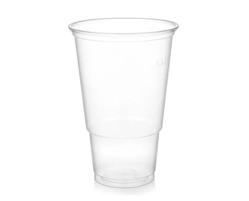 Műanyag REPLAST sörös pohár 400 ml, víztiszta, PP, újrahasználható