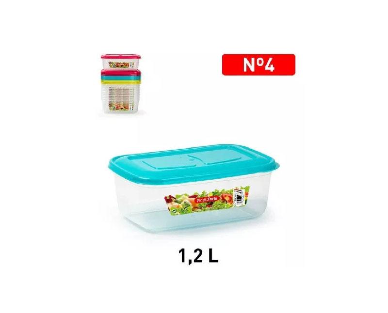 Műanyag szögletes ételtároló doboz 1,2 l Fő kép