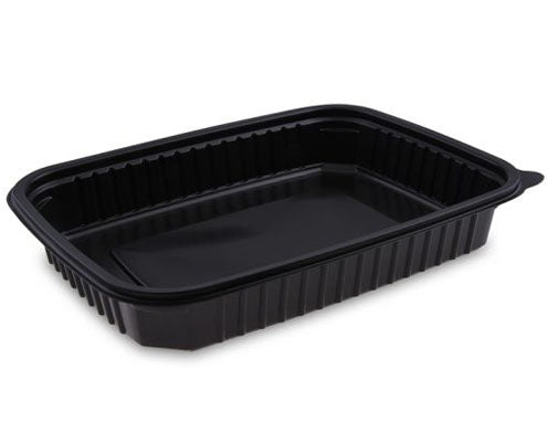Ovál elviteles PP doboz 1200 ml fekete Fő kép