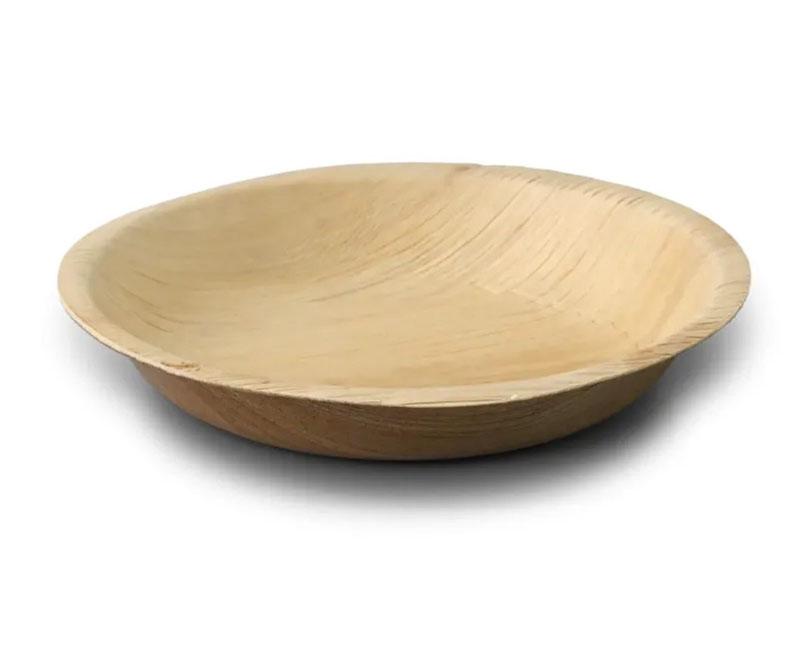 Pálmalevél tányér "Palmware", mély, kerek , 18 cm, 300 ml