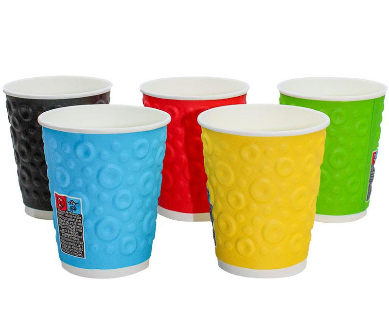 Papírpohár Duplafalú CIRCLES 3D 8oz  2,5 dl Fő kép