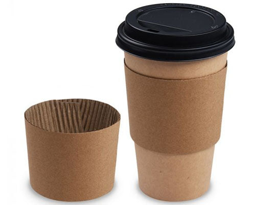 Papírpohár gyűrű 350-500 ml-ig 90 mm barna Fő kép
