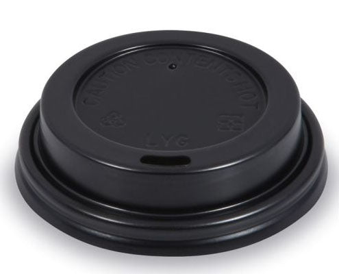 Papírpohár tető fekete 73 mm