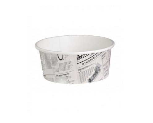 Papírtégely - Újság arculatú - 480 ml Ø114 mm