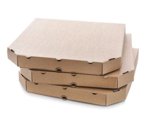 Pizzadoboz csapott sarkú barna 30 x 30 x 3 cm Fő kép
