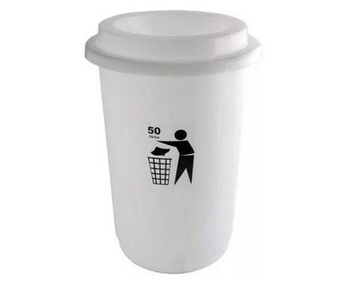 Plafor Eco kerek hengeres szemetes fehér 50 l Fő kép