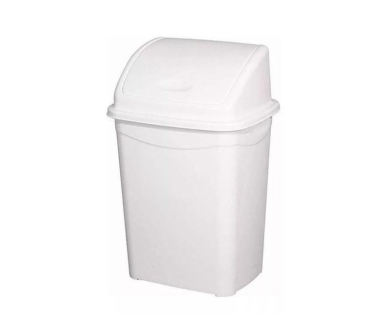 Planet billenőfedeles szemetes kuka, műanyag, luxury fehér, 16 l Fő kép