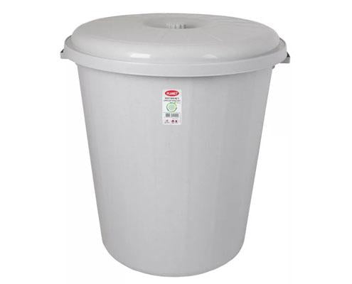 Planet szemetes kuka levehető fedéllel, eco szürke, 90 l