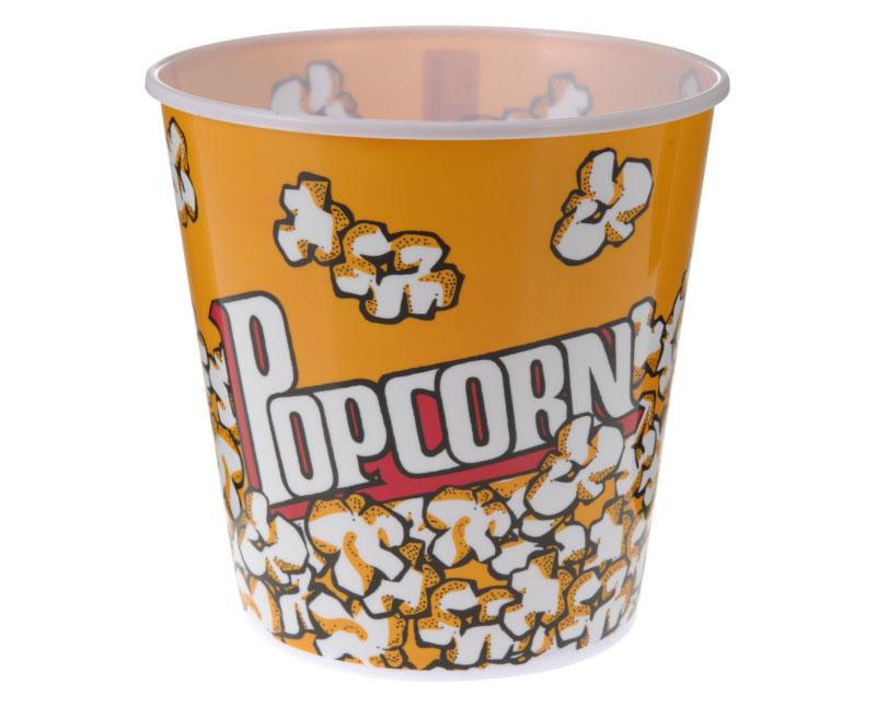 Popcornos vödör 17,5 x 17,5 cm PP