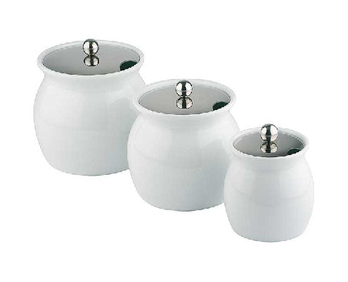 Porcelán edény rozsdamentes acél kanálkivágással, 2,3 l