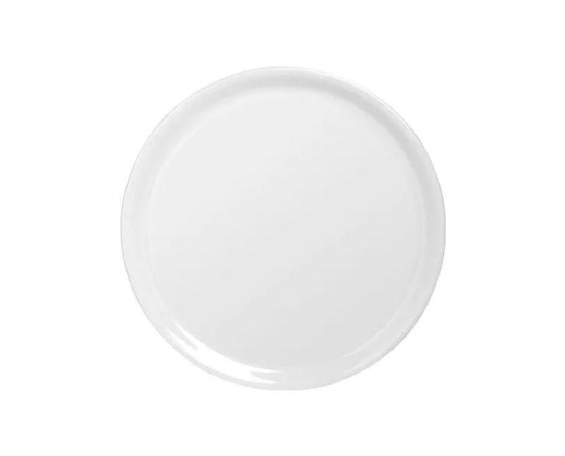 Porcelán peremes pizzatányér 31 cm fehér
