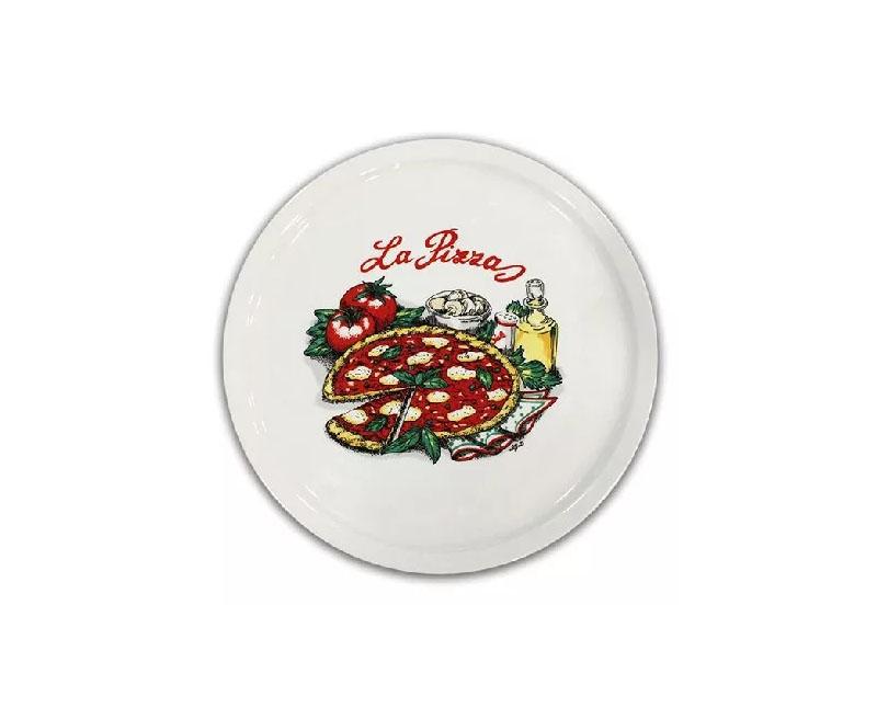 Porcelán pizzatányér La pizza dekor mintás 31 cm Fő kép