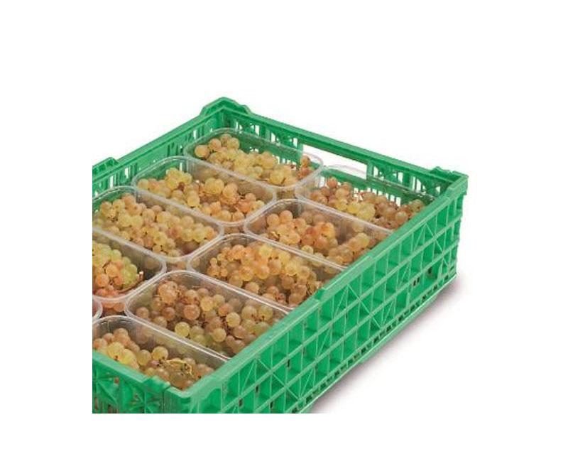 PP gyümölcskosár - műanyag gyümölcsös doboz víztiszta 1000 ml 185 x 116 x 105 mm Fő kép