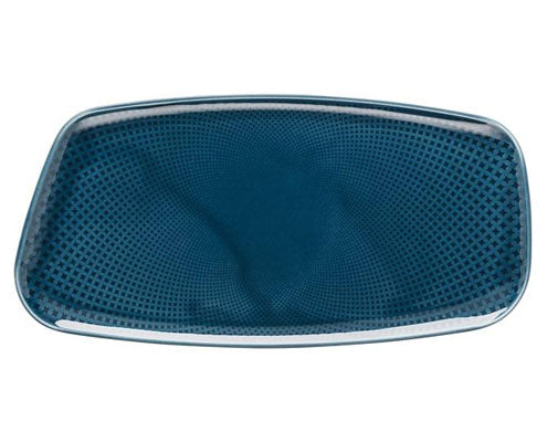 Rosenthal Junto Ocean Blue porcelán szögletes tányér 30 x 15 cm