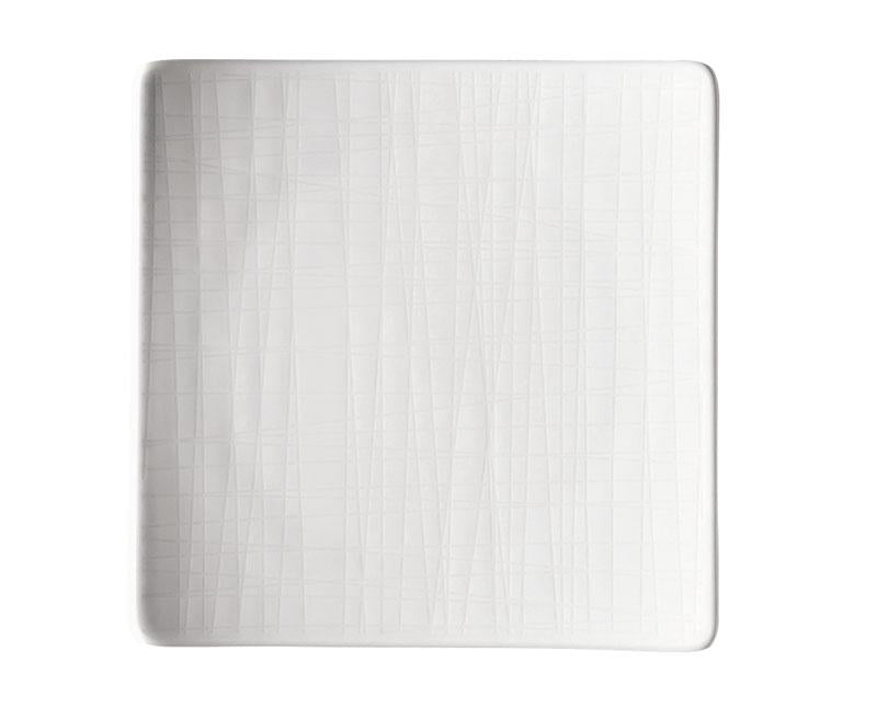 Rosenthal Mesh porcelán szögletes lapostányér anyagában mintás - 14 x 14 cm