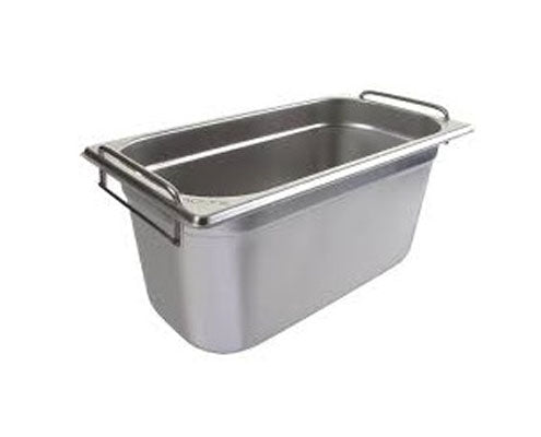 Rozsdamentes acél GN 1/3 edény süllyesztett füllel 2,5 l 65 mm Fő kép