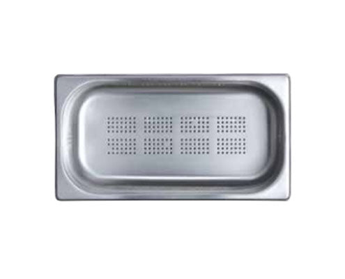 Rozsdamentes acél GN 1/4 edény süllyesztett füllel 4,8 l 200 mm Fő kép