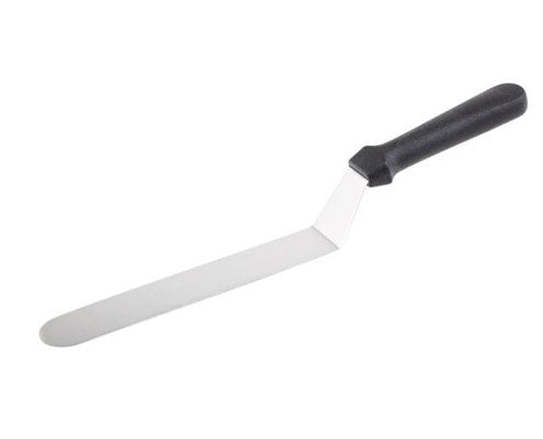 Rozsdamentes acél hajlított spatula polipropilén nyéllel 18,5 x 3 cm Fő kép