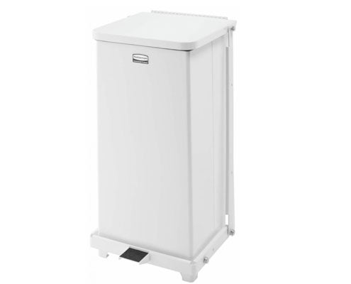 Rubbermaid acél pedálos szemetes 25 l fehér Fő kép
