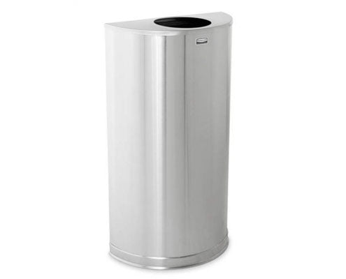 Rubbermaid dekoratív félkör alakú szemetes kuka, 45 l, ezüst Fő kép