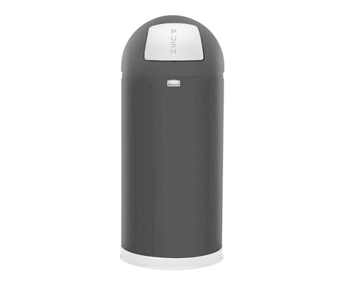 Rubbermaid design szemetes, billenő fedéllel, fekete, 56 l Fő kép