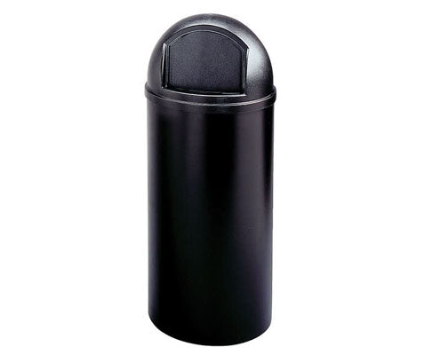 Rubbermaid Marshal billenőfedeles szemetes UV védelemmel fekete 56,8 l Fő kép