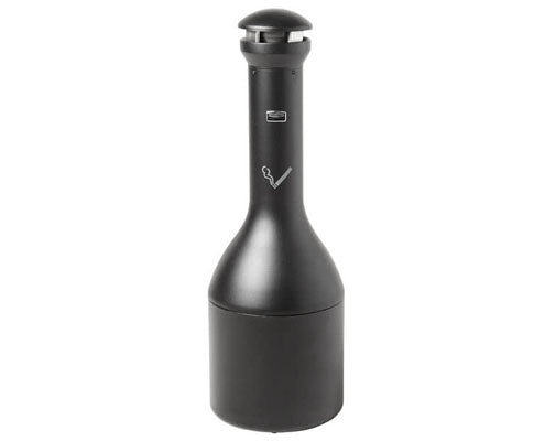 Rubbermaid nagy kapacitású cigarettacsikk-gyűjtő torony, design, fekete Fő kép