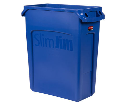 Rubbermaid Slim Jim keskeny szemetes kuka kék 60 l Fő kép