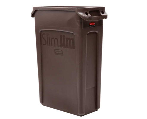 Rubbermaid Slim Jim szemetes kuka barna 87 l Fő kép