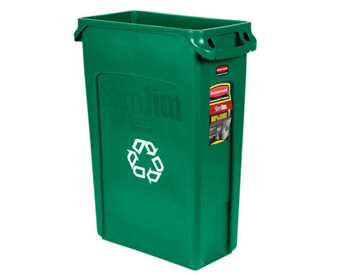 Rubbermaid Slim Jim szemetes kuka zöld 87 l Fő kép