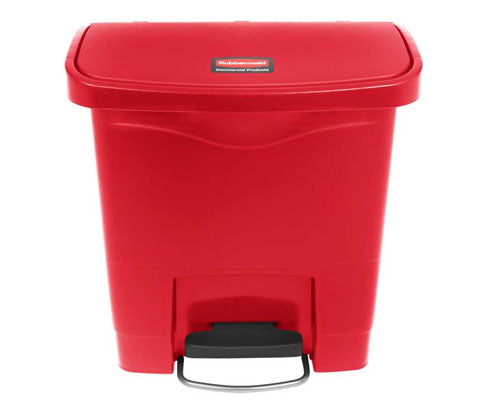 Rubbermaid Step On keskeny pedálos szemetes kuka 15 l piros Fő kép