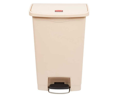 Rubbermaid Step On keskeny pedálos szemetes kuka 50 l bézs Fő kép
