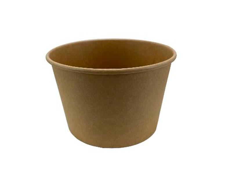 Begreen salátás barna kraft kerek tál 1150 ml Fő kép