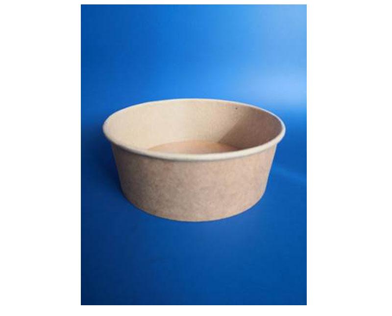 Salátás kraft barna papír tál 550 ml - 145 mm Fő kép