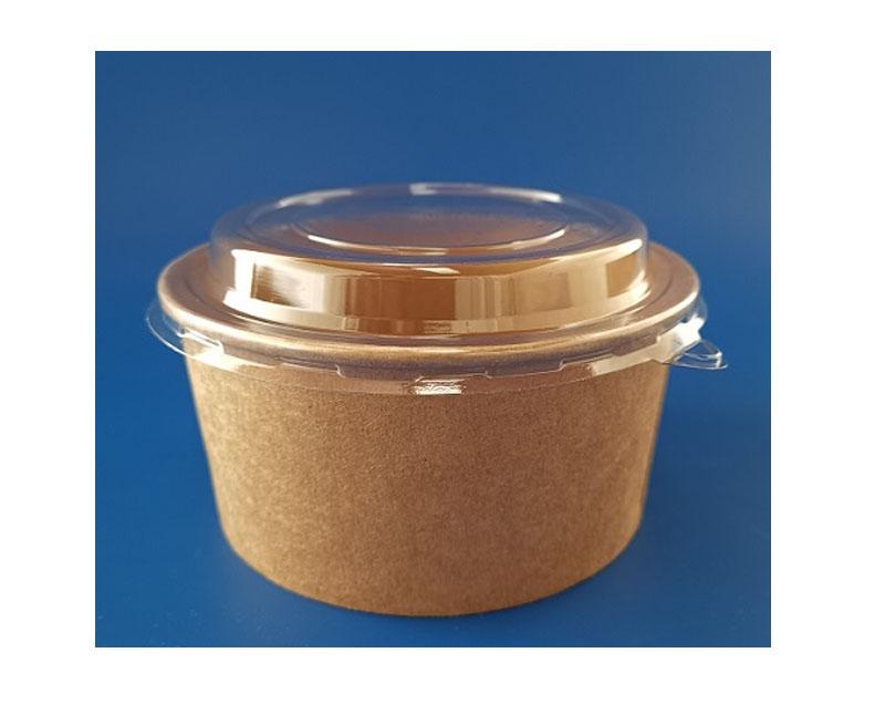 Tető PET 145 mm kraft salátás papír tálhoz Másodlagos kép