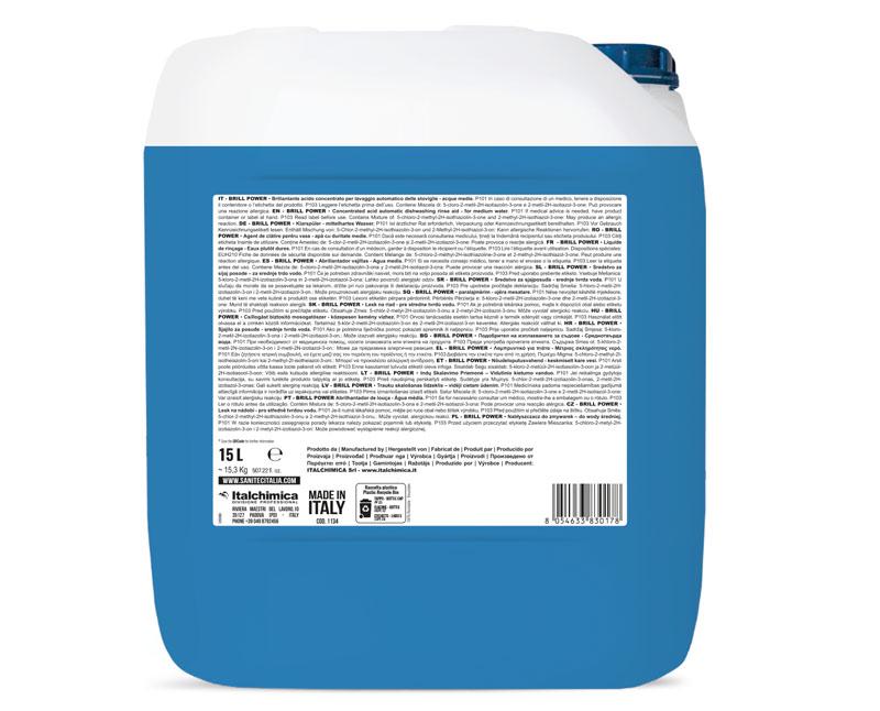 Sanitec Brill Power gépi mosogató öblítő közepesen kemény vízhez 15 l