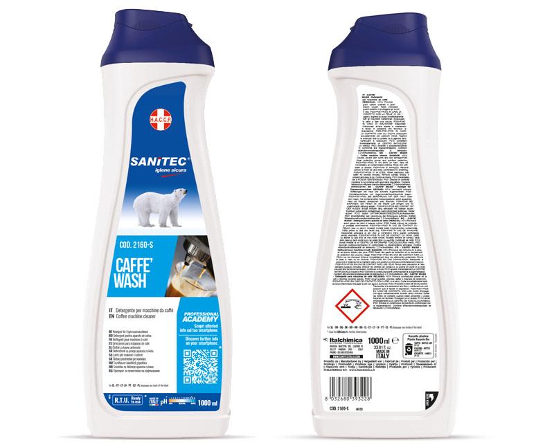 SANITEC CAFFE WASH Kávégép tisztítószer koncentrátum  1000 ml Fő kép