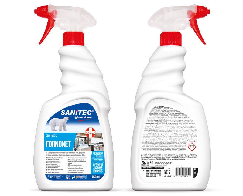 Sanitec Fornonet lúgos sütőtisztító és zsíroldó 750 ml Fő kép