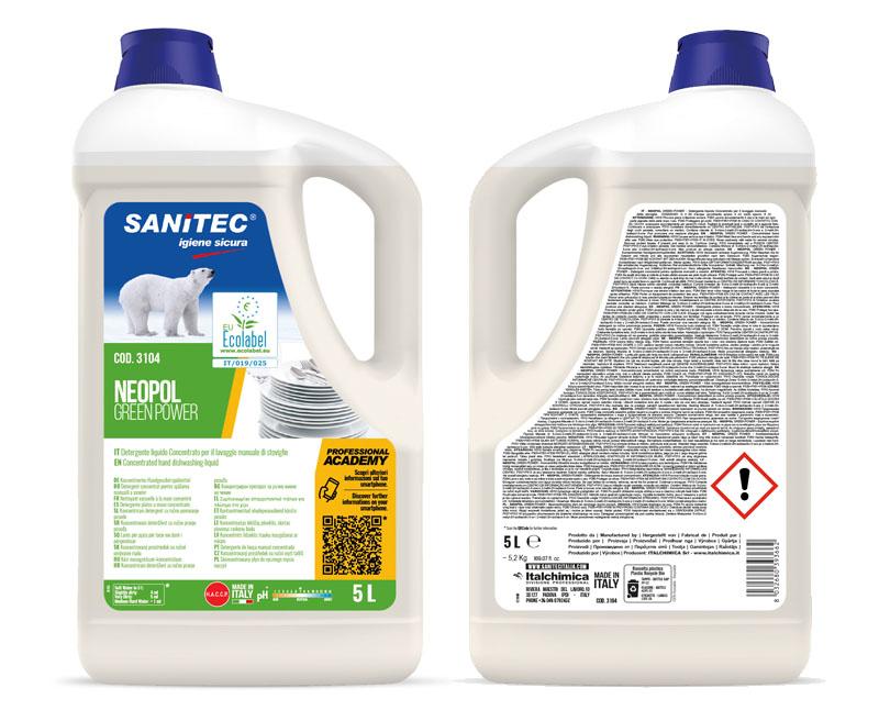 SANITEC GREEN POWER környezetbarát kézi mosogatószer 5 kg Fő kép