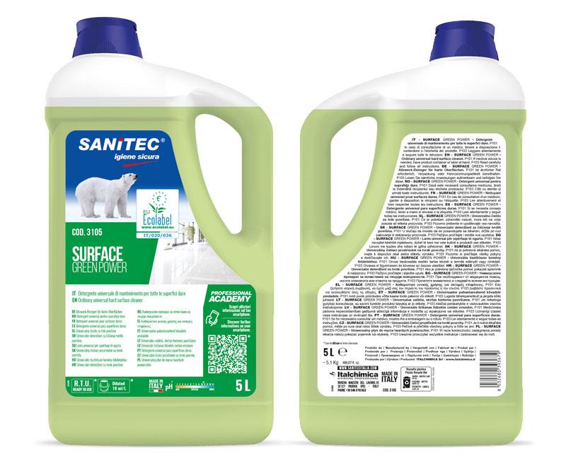 SANITEC GREEN POWER PAVIMENTI környezetbarát padlótisztító 5 kg Fő kép