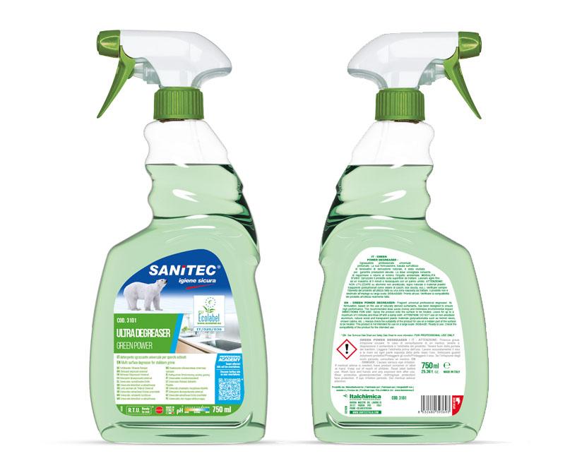 SANITEC GREEN POWER SGRASSATORE környezetbarát zsíroldó 750 ml Fő kép
