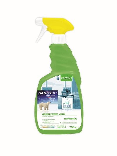 SANITEC GREEN POWER VETRI környezetbarát üvegtisztító 750 ml