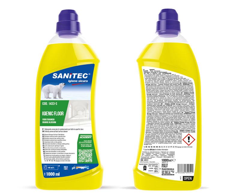 SANITEC IGIENIC FLOOR padozattisztító menta és citrom 1000 ml Fő kép