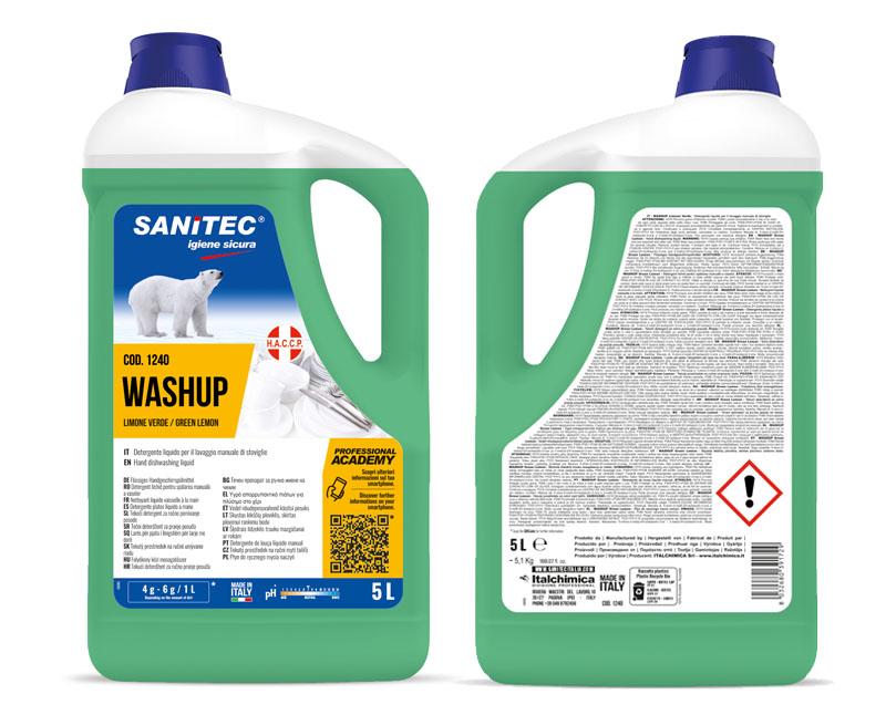 SANITEC PIATTI Limone Verde kézi mosogatószer koncentrátum 5000 ml Fő kép