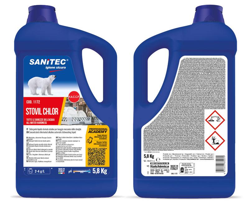 Sanitec Stovil Chlor klórtartalmú fertőtlenítő gépi mosogatószer 5 l Fő kép
